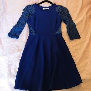 Blue mini dress